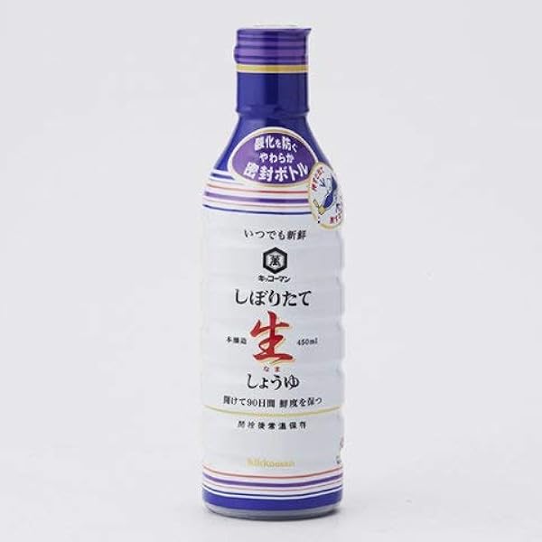キッコーマン - キッコーマン 新鮮　しぼりたて生しょうゆ　限定ボトル　４５０ＭＬ LOHACO - キッコーマン しぼりたて生しょうゆ 450ml 5本